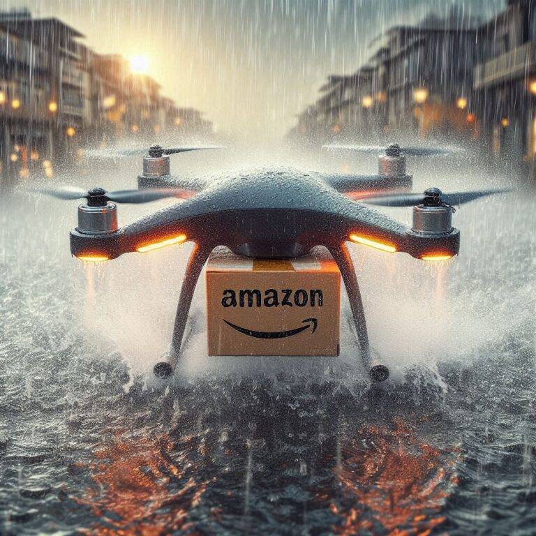 Droni Amazon e la pioggia: Crash e sospensioni