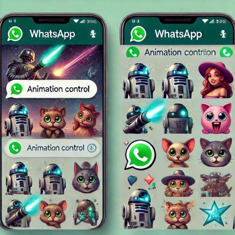 WhatsApp: controllo animazioni per GIF, sticker ed emoji