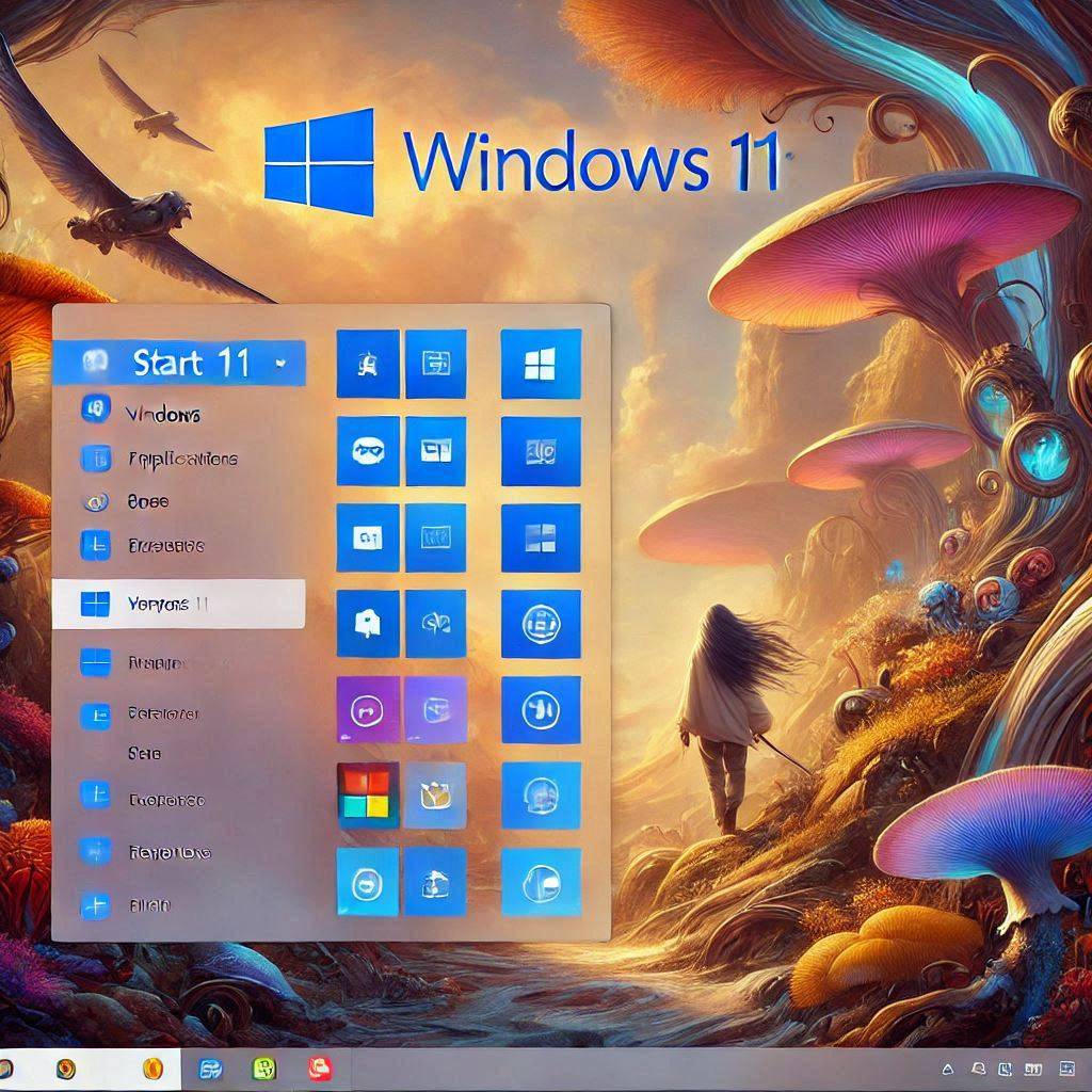 Windows 11: barra delle applicazioni verticale con Start11